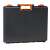 Black and orange professional double organizer tool box