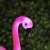 LED-es szolár flamingó - leszúrható - műanyag - 52 x 19 x 6 cm 75038556}