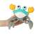 Interactive musical crab toy for kids, green, 3 years+