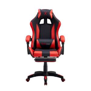 SmileGAME Xtreme Gamer chair with footrest #black-red