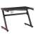 SmileGAME ZRYS Gamer table with steel legs and cup holder 110x60cm #fekete 63776012