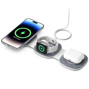 Boost 3-in-1 Foldable Wireless Charging Station, Dark Gray