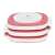 Boost 3-in-1 Wireless Charging Station, pink, folded, side view