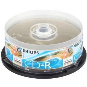 Philips CD-R 80 52x 25db/henger nyomtatható CPHPC25 62634532 