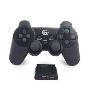Gembird JPD-WDV-01 Gamepad wireless, negru, pentru PC, PS2, PS3 - Gembird