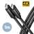 Kabel AXAGON BUCM32-CM10AB Speed+ USB-C do USB-C 3.2 Gen 2, 1 metr, czarny