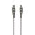 Gembird USB-C към USB-C кабел, 1.5м, 60W Power Delivery, сив плетен кабел