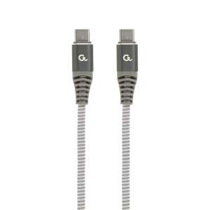 Gembird CC-USB2B-CMCM60-1.5M 60W Typ-C Power Delivery (PD) Premium Kabel ładujące i do transmisji danych 1,5m szary - Gembird