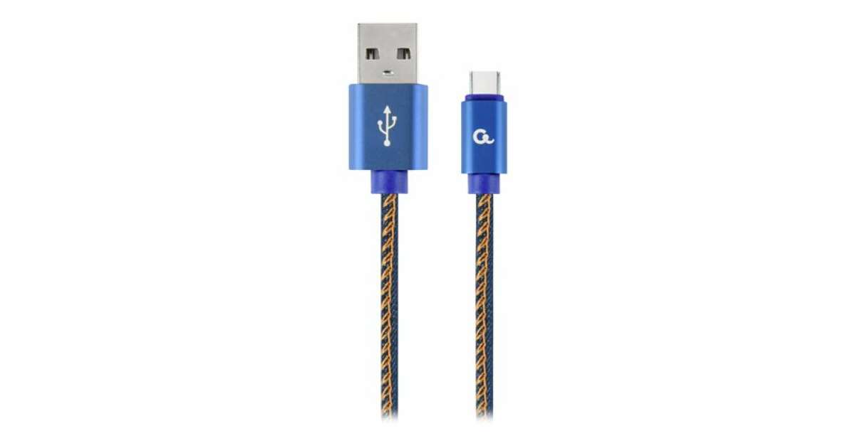 Cablu alimentare si date Gembird, USB 2.0 (T) la USB 2.0 Type-C (T), 1m, conectori auriti, Negru / Galben, CC-USB2J-AMCM-1M-BL (CC-USB2J-AMCM-1M-BL) (CC-USB2J-AMCM-1M-BL) 82978076