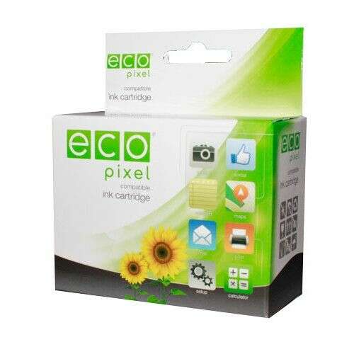Ecopixel kompatibilis tintapatron Epson WF-3720DWF és WF-3725DWF nyomtatókhoz, fekete, 32ml