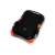 Silicon Power Armor A30 USB 3.0 external hard drive enclosure, black and orange, angled view