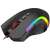 Redragon Griffin vezetékes játékegér, fekete, 7200 DPI, RGB világítás, oldalnézet