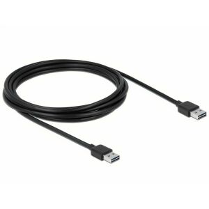 DeLock 3m USB 2.0 A-A Cable - Black - USB Cable