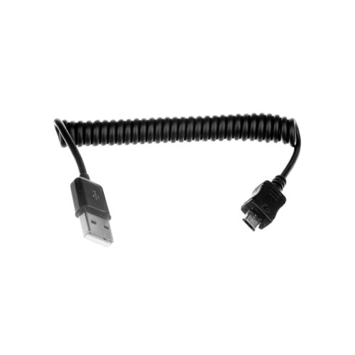 DeLock USB 2.0 A na Micro-B špirálový kábel - Čierny