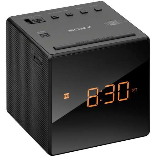 Sony ICF-C1B black digital clock radio with AM/FM tuner