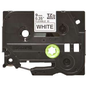 Brother TZE-FX221 9mm 0.35 inch white label tape cassette - Brother