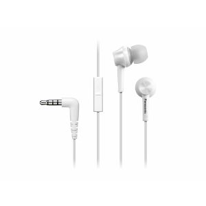 Panasonic RP-TCM115E-W White Earphones with Microphone and In-Line Control - Panasonic