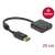 Adaptér DeLock DisplayPort 1.2 na HDMI 4K aktívny, čierny, 20 cm