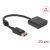 DeLock DisplayPort 1.2 Stecker auf HDMI Buchse 4K Aktiv Adapter Schwarz 63585 79797274
