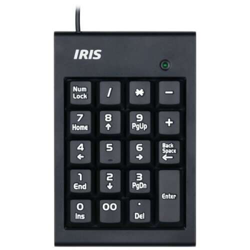 IRIS B-15 USB numerikus billentyűzet, fekete
