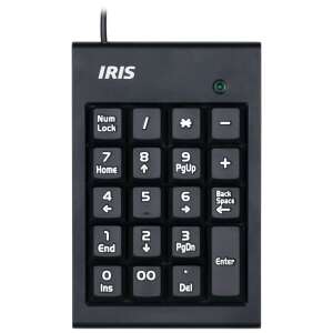 IRIS B-15 USB numerikus billentyűzet Black B-15 82935270 