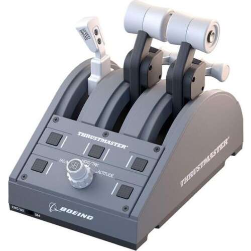 Sistem de control al zborului Thrustmaster TCA Quadrant Boeing Edition, vedere din unghi