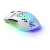 SteelSeries Aerox 3 Wireless Gaming Mouse, Snow Edition, with RGB lighting, angled view
