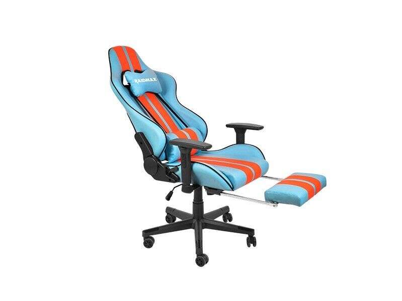 Raidmax drakon dk905 gaming chair blue/orange dk905bu