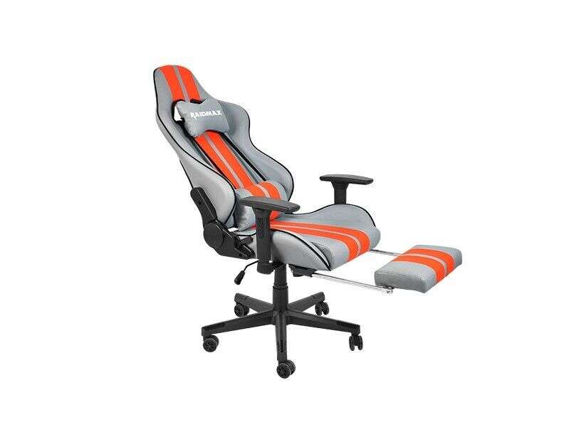 Raidmax drakon dk905 gaming chair gray/orange dk905go