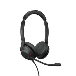 Jabra Evolve2 30 UC USB-A Stereo Headset Black, angled view - Jabra Headphone