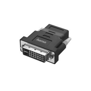 Adapter Hama DVI-D do HDMI, czarny, rozdzielczość 4K - Konwerter DVI