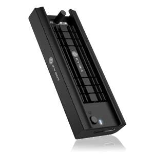 ICY BOX IB-180MC-C31 Schwarzes M.2 NVMe SSD-Gehäuse mit USB-C - RaidSonic