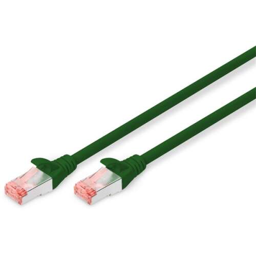 Cablu patch Digitus CAT6 S/FTP, 3m verde, DK-1644-030/G, conector RJ45, cablu de rețea
