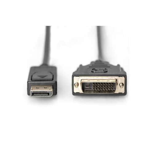 Assmann DisplayPort - DVI-D adapter kábel, 3 méter, fekete - DVI átalakító