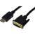 Assmann DisplayPort - DVI-D adapter kábel, 3m fekete