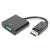 Assmann DisplayPort -&gt; VGA átalakító, fekete, AK-340410-001-S