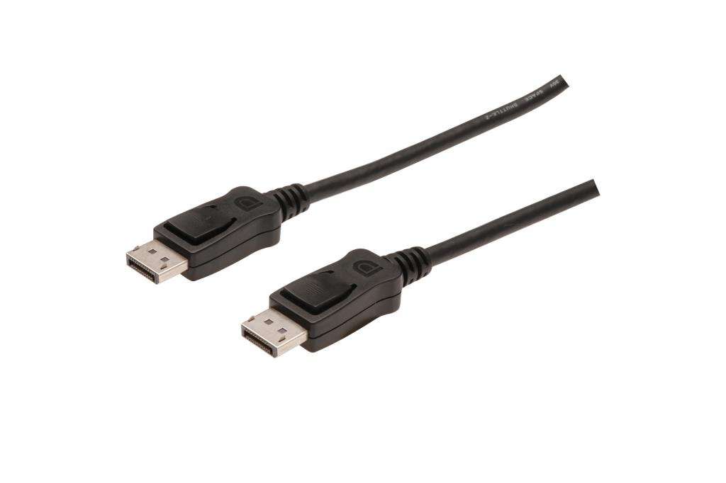 Cablu Assmann, 2 x DisplayPort tata, 2m, Negru (AK-340103-020-S) (AK-340103-020-S)