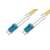 Kabel światłowodowy Digitus DK-2933-01 o długości 1 metra, LC duplex do LC duplex, jednomodowy, żółty