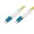 Digitus DK-2933-01 1 méteres LC duplex egymódusú optikai patch kábel, sárga