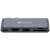 Stație de andocare Canyon Thunderbolt 3, 5 în 1, gri închis, afișând toate porturile