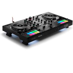 Hercules DJControl Inpulse 500 DJ-Controller, schwarz, schräge Ansicht - Mischpulte