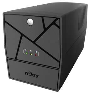 Njoy UPLI-LI150KE-CG01B 1500VA USV, schwarz, Vorderansicht - NJoy
