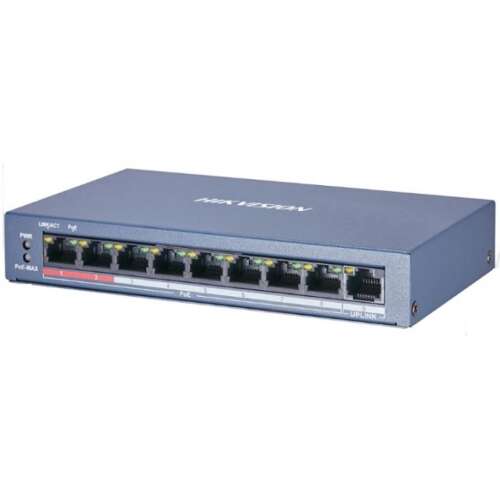 Hikvision DS-3E0109P-E/M (B) 8-portový Gigabit Ethernet switch