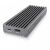 Raidsonic IcyBox IB-1817M-C31 Externý obal pre M.2 NVMe SSD, Type-C, Sivý