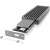 RaidSonic IcyBox IB-1817M-C31 externé puzdro pre M.2 NVMe SSD, otvorené, zobrazujúce slot M.2 a skrutky