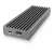 RaidSonic IcyBox IB-1817M-C31 externes M.2 NVMe SSD-Gehäuse, grau Aluminium, Type-C-Anschluss