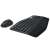Logitech MK850 Performance wireless keyboard and mouse combo, black, side view