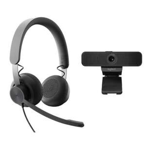 Webkamera Logitech C925e a slúchadlá Zone Wired, čierna - Logitech Webkamery