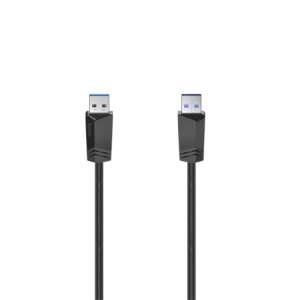 Hama USB 3.0 A-ról A-ra kábel, 1,5m, fekete - USB kábel