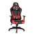 Delight Bemada BMD1106RD Gaming-Stuhl in Schwarz und Rot, mit Rennsport-Design, Lendenwirbelstütze, Kopfstütze und höhenverstellbar